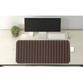 thumbnail image 2 of Abstract Computer Mouse Pad, Old Fashioned Retro Polka Dots Motif Feminine Fashion Repeating Rounds Print, Rectangle Non-Slip Rubber Mousepad X-Large, 35" x 15" Gaming Size, Brown Beige, by Ambesonne, 2 of 2