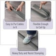 thumbnail image 5 of Bates- Floor Cord Cover, 6ft Cable Cover, Gray, Cord Cover Floor Cable Cover, Cord Protector, Cord Hider Floor, Extension Cord Cover, Cable Cover Floor, Cable Floor Cover, Cable Covers for Cords Gray, 5 of 5