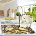 thumbnail image 5 of Vintage Owls Dish Drying Mat, Absorbent Microfiber Pad Protector For Kitchen Counter Top Mat Dish Drainboard 18x24in Home Decor, 5 of 7
