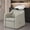 Grey, variant on BarberPub Salon Shampoo Bowl and Chair Set, Adjustable Wash Bowl, Dual Side Hand Levers, UPC Certified Vacuum Breaker, Brown