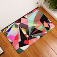 thumbnail image 6 of 1 Pcs Blue Green Geometric Doormat Welcome Door Mat Flower Pattern Doormat Colorful Rug Carpet Home Decor, 6 of 6