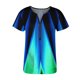 thumbnail image 3 of Gibobby Playera De Algodón Mujeres Fashion Top camisa Tunic V cuello Zipper Loose Tops manga corta elegante camisa Casual Blouse（Azul marino， XL), 3 of 5