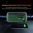 thumbnail image 2 of Radio de emergencia Manivela Radio solar 1200mAh Energía portátil recargable, 2 of 4