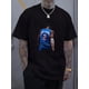 thumbnail image 1 of Ball - Men'S Basketball-Inspired T-Shirt - Breathable and Sweat-Absorbent, Comfortable Round Neck Short Sleeve Tee with Shai Gilgeous Alexander & Mike Trout Graphic Print, Casual Casual Attire, 1 of 6