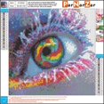 thumbnail image 4 of Diy 5D Diamond Painting Full Drill Kit, Colorful Eyes 30X30Cm, Diamond Painting Pictures Kit Diamond Painting -Sin marco JFHHH pequeña, 4 of 5