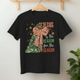thumbnail image 2 of Jesus Is The Reason For A Season – T-Shirt, Hoodie & Sweatshirt – Christmas – Family Holiday Wear, 2 of 6