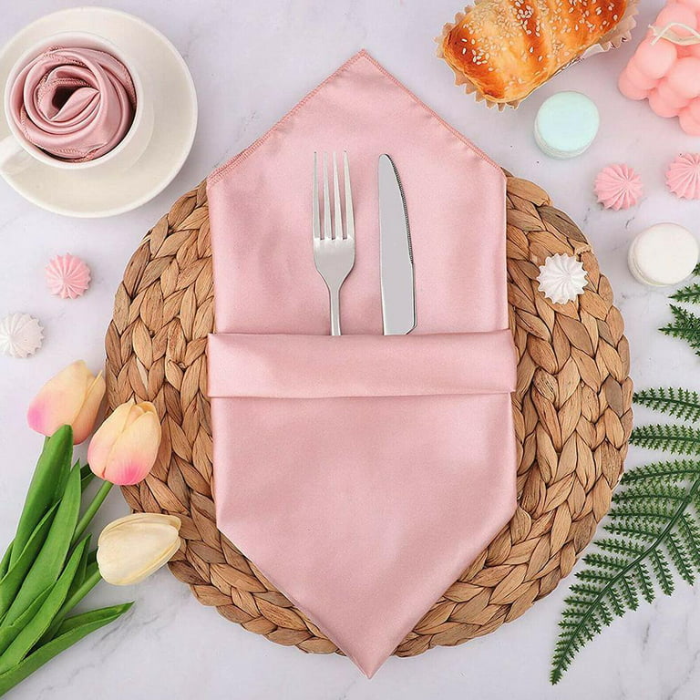 SXDY Dinner Cloth Napkins Washable Polyester Dinner Napkins for