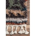 thumbnail image 4 of nuLOOM Rosemarie Bohemian Soft Shag Tassel 3' x 5' Area Rug, Grey, 4 of 4