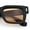 Matte Black - Brown, variant on Hipster Thick Plastic Horn Rim Rectangle Gentleman Fashion Sunglasses All Black