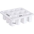 thumbnail image 4 of Molde de silicona para paletas con tapa, molde para helados, 12 signos del zodiaco chino, forma de animal, paletas de silicona AVCE, 50 palitos de madera (blanco) Vhermosa Cuidado Dental Especializado, 4 of 8