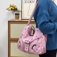 thumbnail image 3 of Top-keivon Shoulder Bag for Women, Y2K Rivet Faux Leather Underarm Purse, Retro Motorcycle Trendy Casual Commute Handbag, 3 of 6