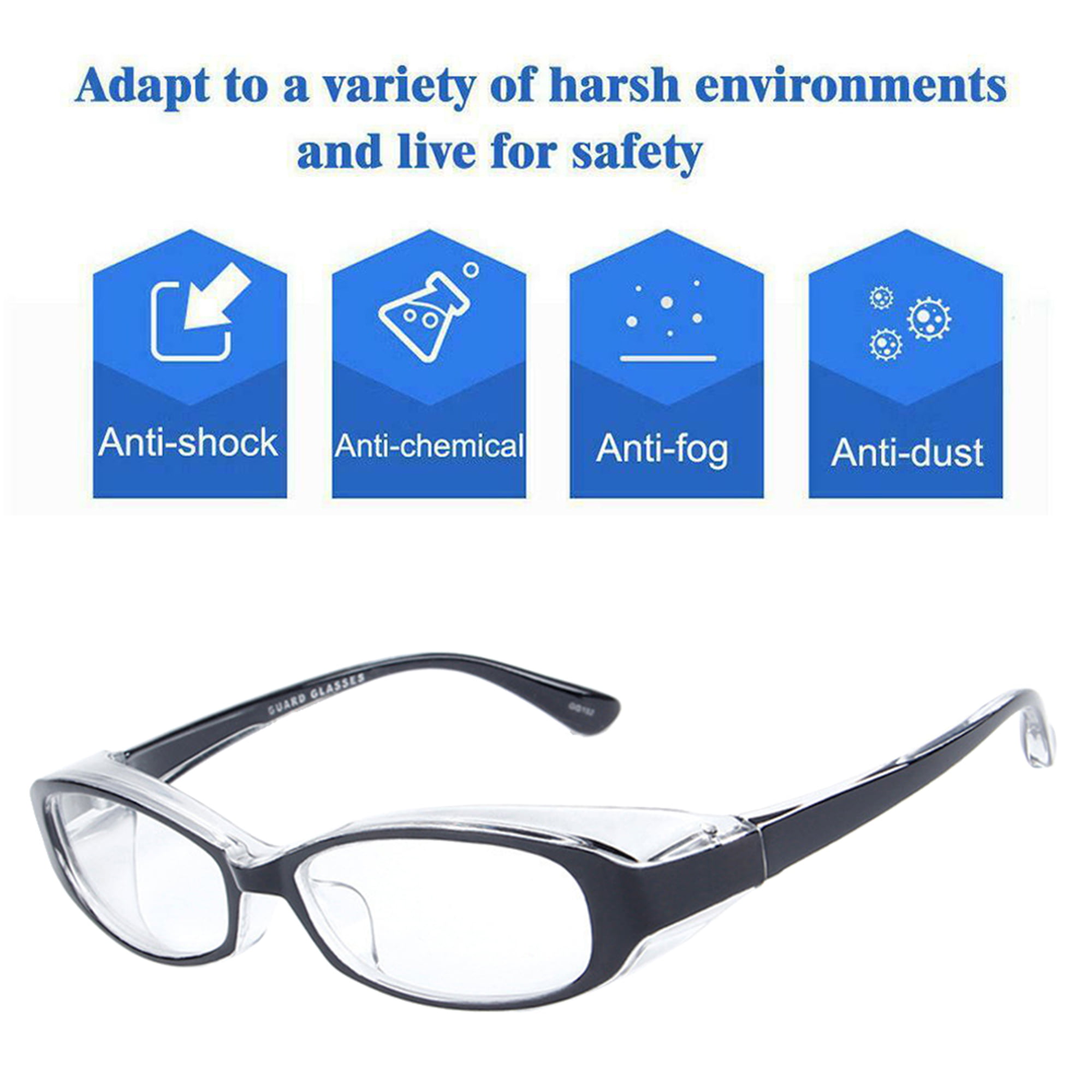 Cyxus Safety Goggles Protective Glasses for Kids Eye Protection Anti Fog Goggles Waterproof Windproof Clear Lens Soft Adjustable Strap 6003,crystal