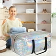 thumbnail image 1 of QTOCIO Large Capacity Moving Bags Plastic Water Repellent Storage Bag- Comfortable Handheld Double Zipper Space Saving Activity Storage Bag Alternatives To Moving Box, 1 of 4