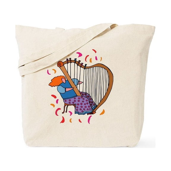 CafePress - Funny Harp Player Tote Bag - Unisex Canvas Tote Bag, Beige, 1-Piece