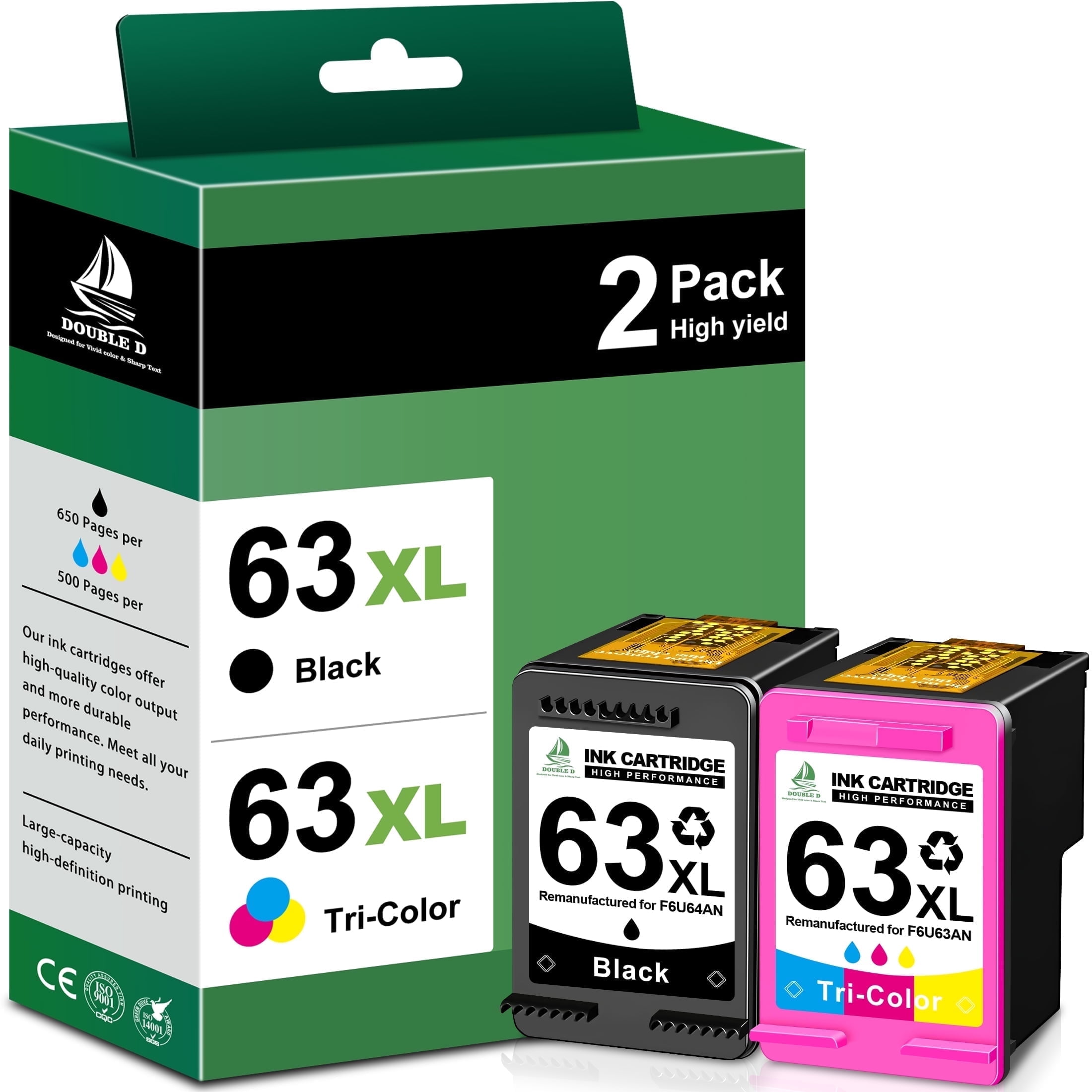 ACTUALCOLOR C 65XL Black Ink Cartridge, High Yield, Compatible