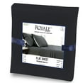 thumbnail image 6 of Royale Linens Twin XL Size Flat Sheet Only - Brushed 1800 Microfiber - Wrinkle&Stain Resistant - Hotel Quality Flat Sheet Sold Separately - Top Sheet for Bed (Twin XL, Black), 6 of 10