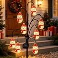 thumbnail image 3 of Christmas Solar Tree Stake Lights 5 Styles Outdoor Yard Decor, Twinkling LED Garden Stakes with Santa Snowman Reindeer Designs, Christmas Porch Decorations, Christmas Lawn Ornaments, Style C, 3 of 6