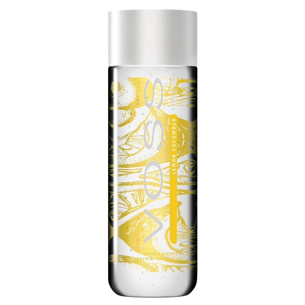 (12 Bottles) VOSS LEMONCUCUMBER FLAVORED SPARKLING WATER 330ML PET