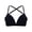Black, variant on Women Low Back Bras Seamless Deep-V Plunge Invisible Backless Design Underwire Lightly Lined Halter Multiway Low Cut Bra
