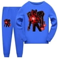 thumbnail image 1 of Conjunto de pijama de Halloween para niños y niñas, ropa de dormir de inodoro Skibidi, Pijamas de Navidad, primavera y otoño, 1 of 4