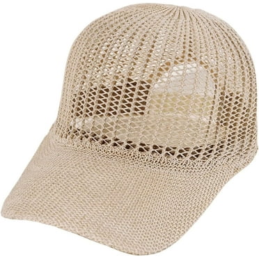 Zhengup Men's Straw Baseball Caps Casual Sun Hats