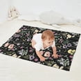 thumbnail image 2 of Pioneer Flower Floral Print Pattern Blanket,Comfortable Soft Flannel Throw Blanket,All Season,Warm Lightweight Blankets for Sofa Bed Couch Living Room Chair,30"x40", 2 of 4