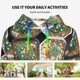 thumbnail image 4 of Haiem Cactus Garden for Women's Fashion Hoodies & Sweatshirts with Kangaroo Pocket,Hooded Sweatshirt with Eye-catching Drawstrings-Small, 4 of 7