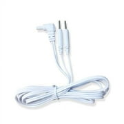 Easy@Home Replacement TENS Lead Wires for EHE010/012 Pro, 2.35mm Shielded Plug to 2mm Pin, 2-Pack