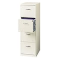 thumbnail image 3 of Scranton & Co 18" 4-Drawer Traditional Metal Filing Cabinet in White, 3 of 14