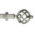 thumbnail image 2 of Modern Twist Curtain Rod and Hardware Set Size: 28" - 48" W, Finish: Satin Nickel, 2 of 3
