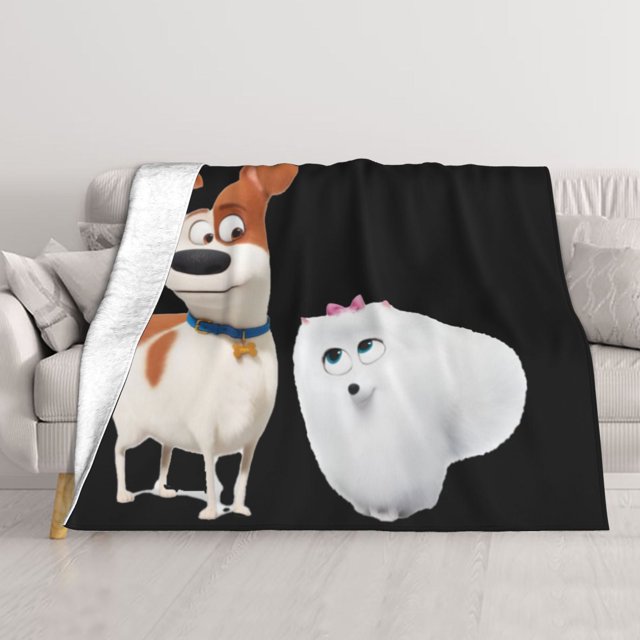 Manta de aire acondicionado de franela suave de La vida secreta de las mascotas, manta de felpa, manta de cama, manta de sofá para adolescentes, niños, niñas, niños, hombres, mujeres