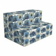thumbnail image 1 of Floral Foldable Mattress, Ombre Romantic Flowers, 74.8" x 35.4", Grey Navy, by Ambesonne, 1 of 4