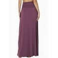 thumbnail image 2 of TheMogan Women's PLUS Casual Draped Jersey Foldable Waist Relaxed Long Maxi Skirt, 2 of 7