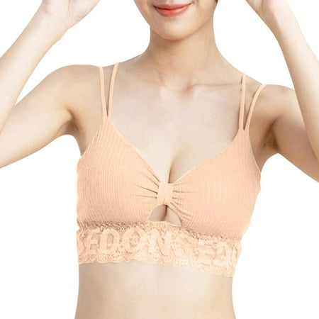 Ploknplq Bras for Women Sports Bras for Women Casual Lace Bra Women Sports Bra Tops for Top Fitness Yoga Female Pad Sportswear Vest Tank Tops Sport Push Up Bralette Blouse Top Bandeau Bra