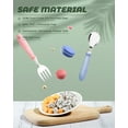 thumbnail image 2 of 10 pcs Toddler Utensils, Stainless Steel Toddler Silverware Set with Round Handle, Baby Forks for Self Feeding, 5 Toddler Forks and 5 Toddler Spoons, BPA Free, 2 of 7