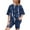 Navy, variant on ZACPNCV Girls Short Sleeve T Shirt with Biker Shorts Set Striped Print 2 Piece Summer Outfits Blue 8-9 Years