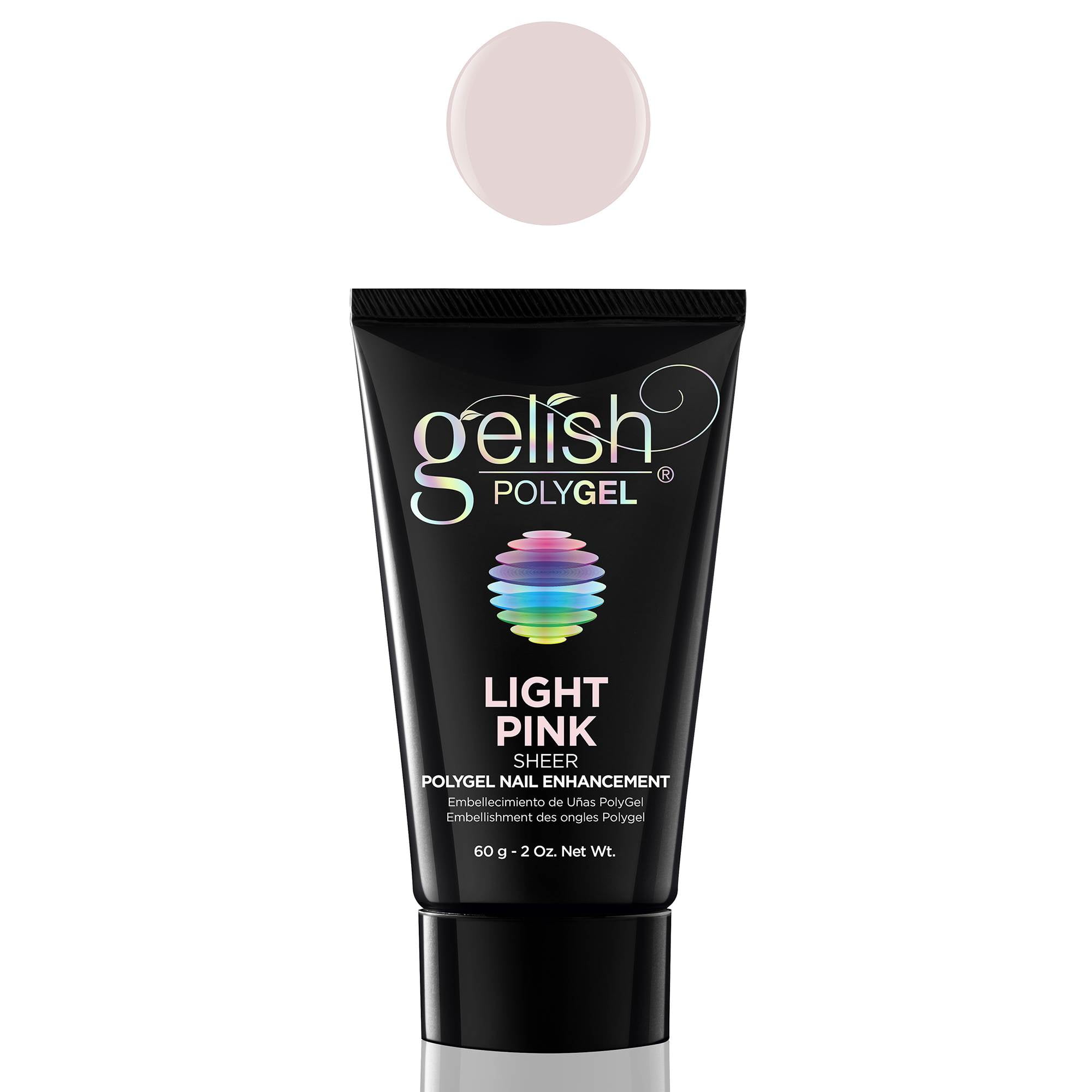 Gelish PolyGel Professional Nail Enhancement Light Pink Sheer Shade, 2 Ounces