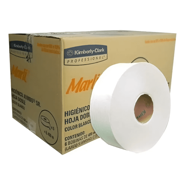 Papel Higienico Jumbo Jr Marli Caja 6 Rollos 400 Metros