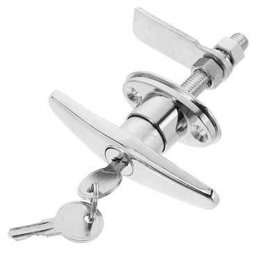 Barn Door T Handle Lock with Key for Sheds and Outdoor Gates Replacement Door Handle Lock Set Heavy Duty Garage Door Handle Lock
