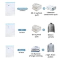 thumbnail image 2 of Sac de compression sous Vide, un Sac de 6 Sacs de Voyage Réutilisables pour Vêtements, 2 of 5