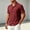 Wine, variant on WIZUTIZ Men's Casual Button Up Shirt Solid Color Short Sleeve Lapel Lightweight Breathable Polyester Summer Top for Outdoor Daily Exercise Mens Fashion