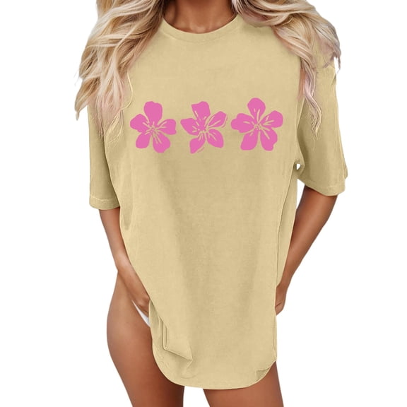 Wangmeiwg T Shirt Beach Oversized Graphic Tees For Women Vintage Baggy Shirts Summer Vacation Tops Workout Women Shirt