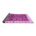 thumbnail image 2 of Ahgly Company Indoor Square Abstract Purple Modern Area Rugs, 4' Square, 2 of 4
