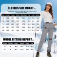 thumbnail image 5 of YUCOLEN Women's Waterproof Fleece Lined Snow Ski Pants Winter Warm Softshell Insulated Outdoor Hiking Pants Light Gray L, 5 of 6