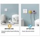 thumbnail image 4 of 8-pack Plastic Hooks With Adhesive, Non-perforated Hook Brackets, 4 of 5