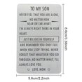 thumbnail image 3 of Guardurnaity Wallet Card Gift Meaningful Metal Craft Insert Money Decoration Ornaments Titanium Steel Bag Decor Son DIY Gifts Men Wallets Type3, 3 of 6