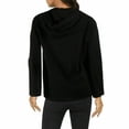 thumbnail image 2 of Calvin Klein Performance Cowl Neck Velour Terry Mix Hoodie Black L, 2 of 2
