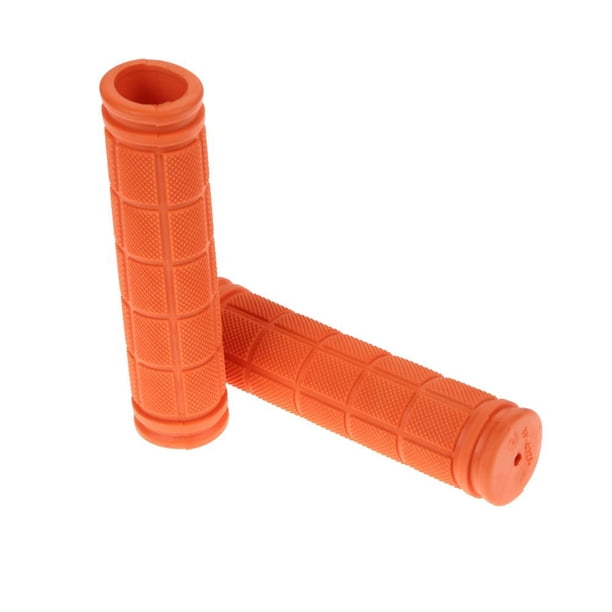Suave BMX MTB Ciclo Montaña Bicicleta Bicicleta Manillar Barra Extremo de goma (naranja) Sywqhk Accesorios para bicicletas