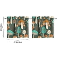thumbnail image 4 of Mushroom (36) Kitchen Curtains - Vintage Tier Curtains for Bathroom Living RV Rod Pocket Window Drapes 36 Inch 2 Panels Set 27.5"x24" Window Treatment Tiers, 4 of 4
