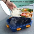 thumbnail image 4 of 2024 Lunch Box with Cutlery Adult Lunch Box 3 Compartment Lunch Box Adult Lunch Box Insulated Lunch Box Stainless Steel Lunch Box, 4 of 5